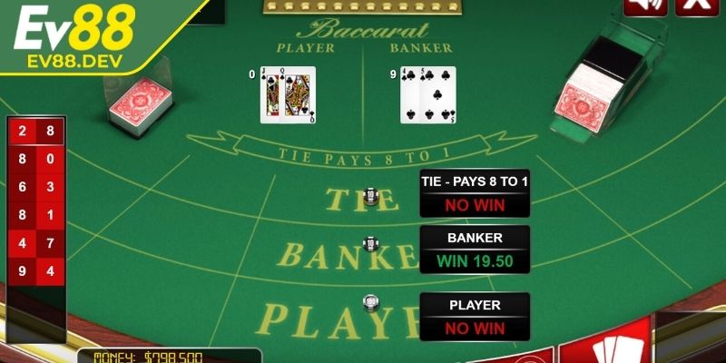 Baccarat EV88 – Trải Nghiệm Game Chuẩn Quốc Tế Đỉnh Cao 2 Nắm vững luật chia bài để đặt cược chuẩn xác hơn từng lượt