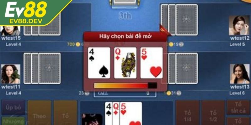 Trọn bộ quy luật trải nghiệm Xì Tố EV88